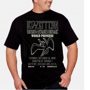 Led Zeppelin T-Shirt Swan Song 1976 metal rock Official 2XL B&T NWT